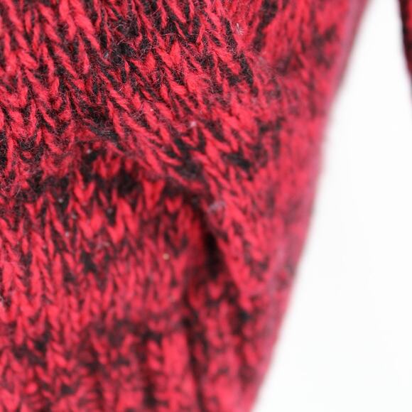 Zoe Jordan Haston Cashmere Wool Cut Out Sweater Jumper Red Black Distressed XS - Picture 10 of 12